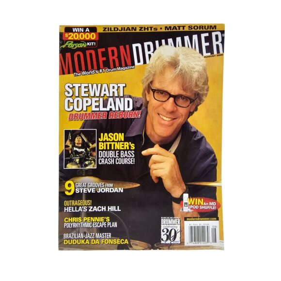 Modern Drummer magazine . back issue August 2006 - Picture 1 of 4